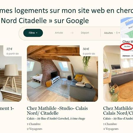 Chez Mathilde Studio Calais Nord Citadelle ภายนอก รูปภาพ